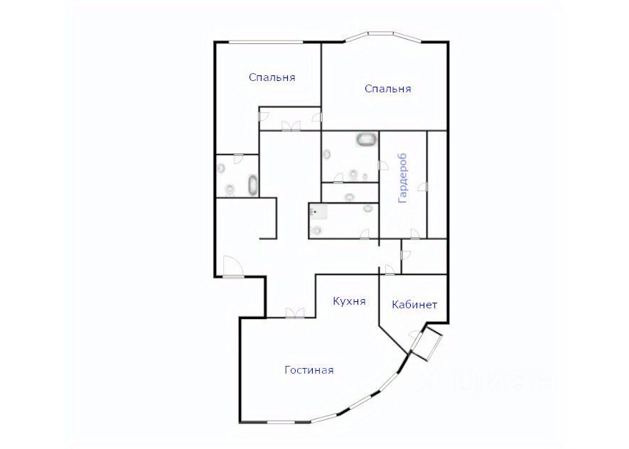 m. Mayakovskaya: Apartment, 4-rooms