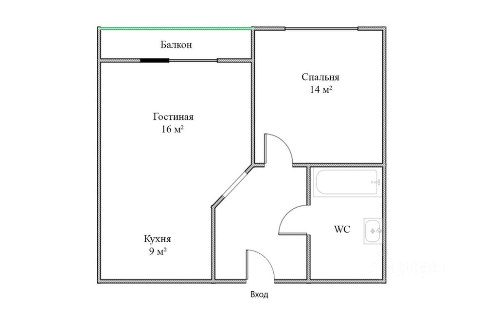 m. Belorusskaya: Apartment, 2-rooms