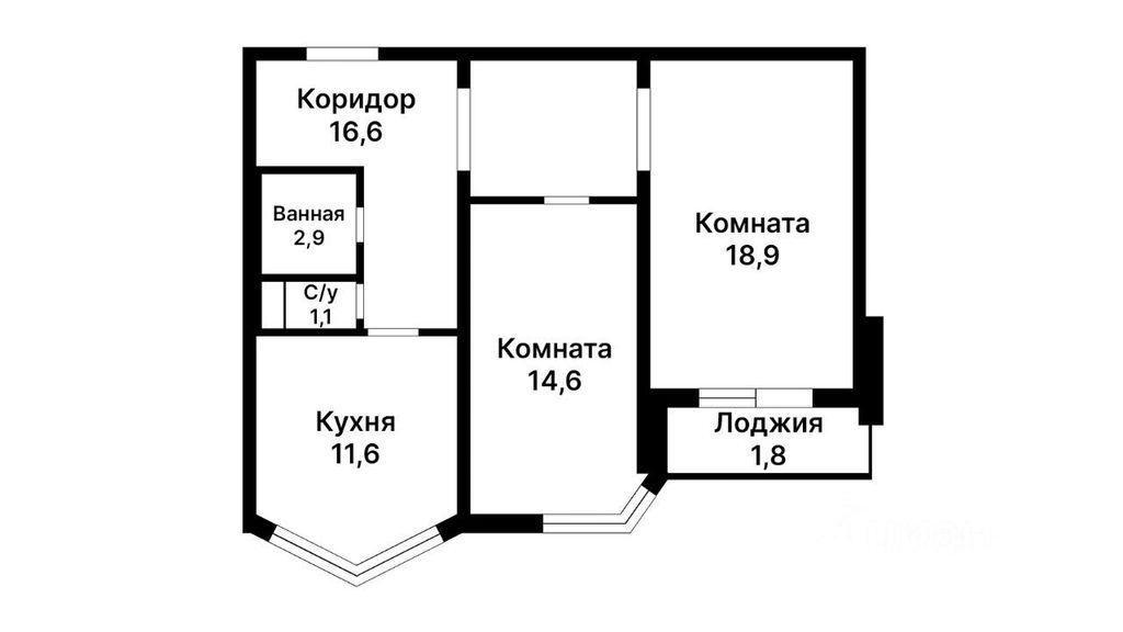 m. Myakinino: Apartment, 2-rooms