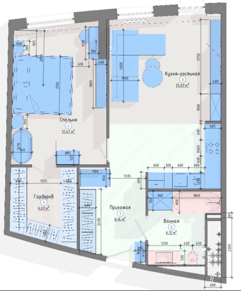 m. Profsoyuznaya: Apartment, 2-rooms