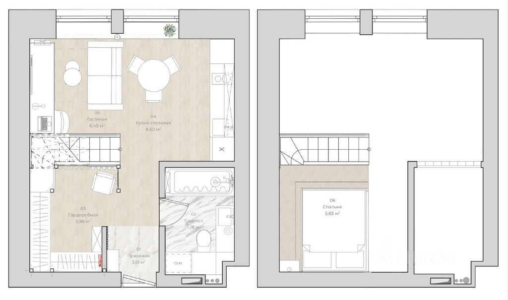m. Kalitniki: Apartment, studio