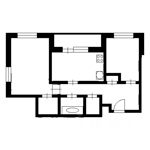 m. Lyubertsy I: Apartment, 2-rooms
