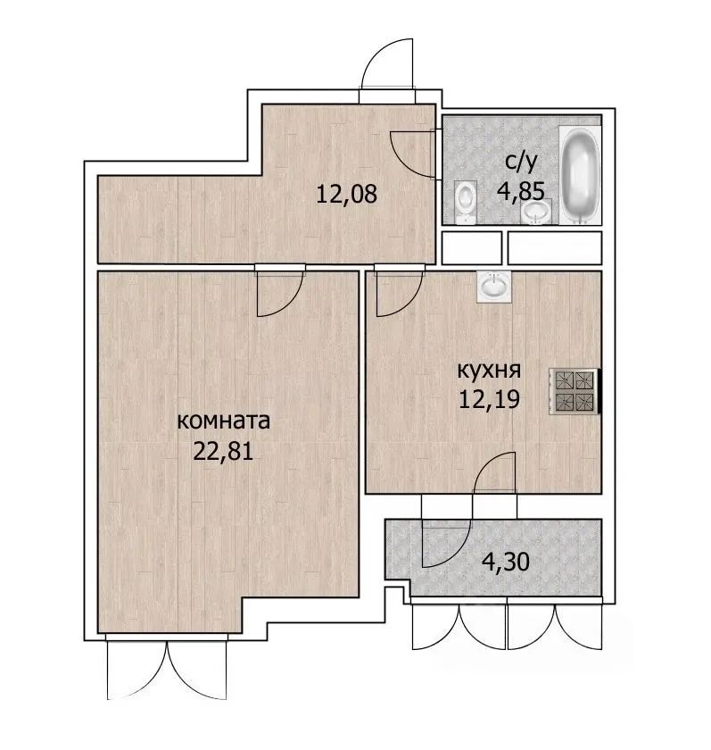 m. Medvedkovo: Apartment, 1-rooms