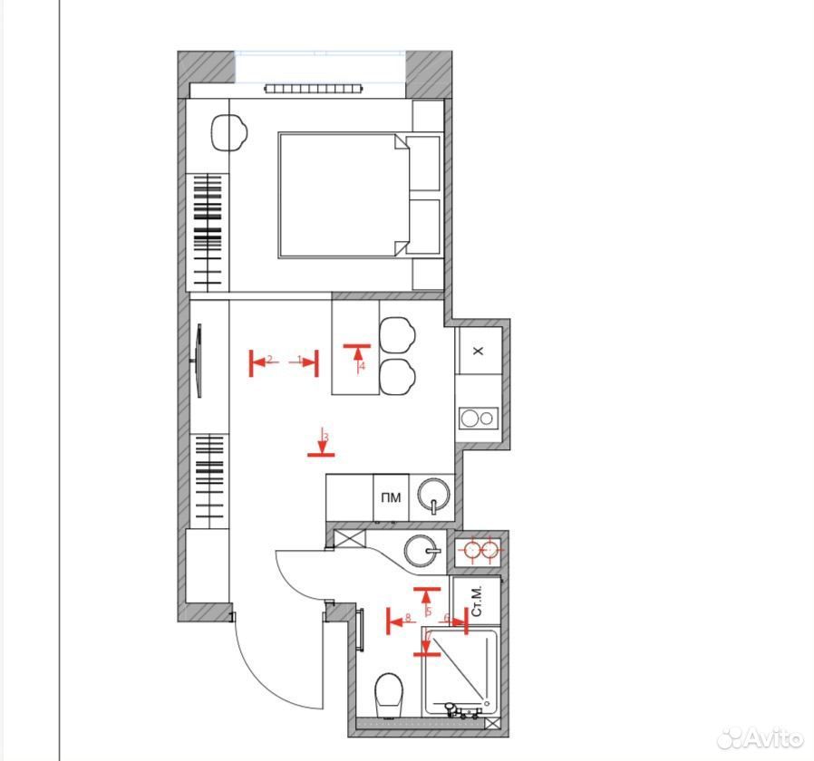m. Matveevskoe: Apartment, 1-rooms