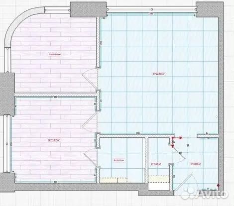 m. Trikotazhnaya: Apartment, 2-rooms