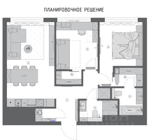 m. Aminyevskaya: Apartment, 3-rooms