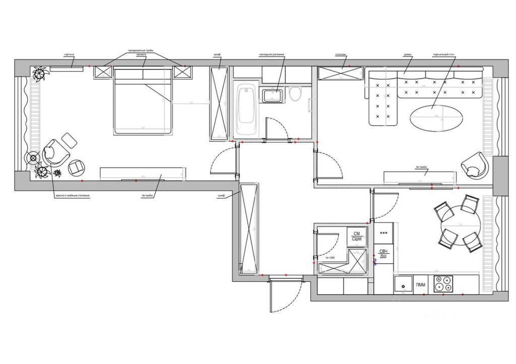 m. Davydkovo: Apartment, 2-rooms