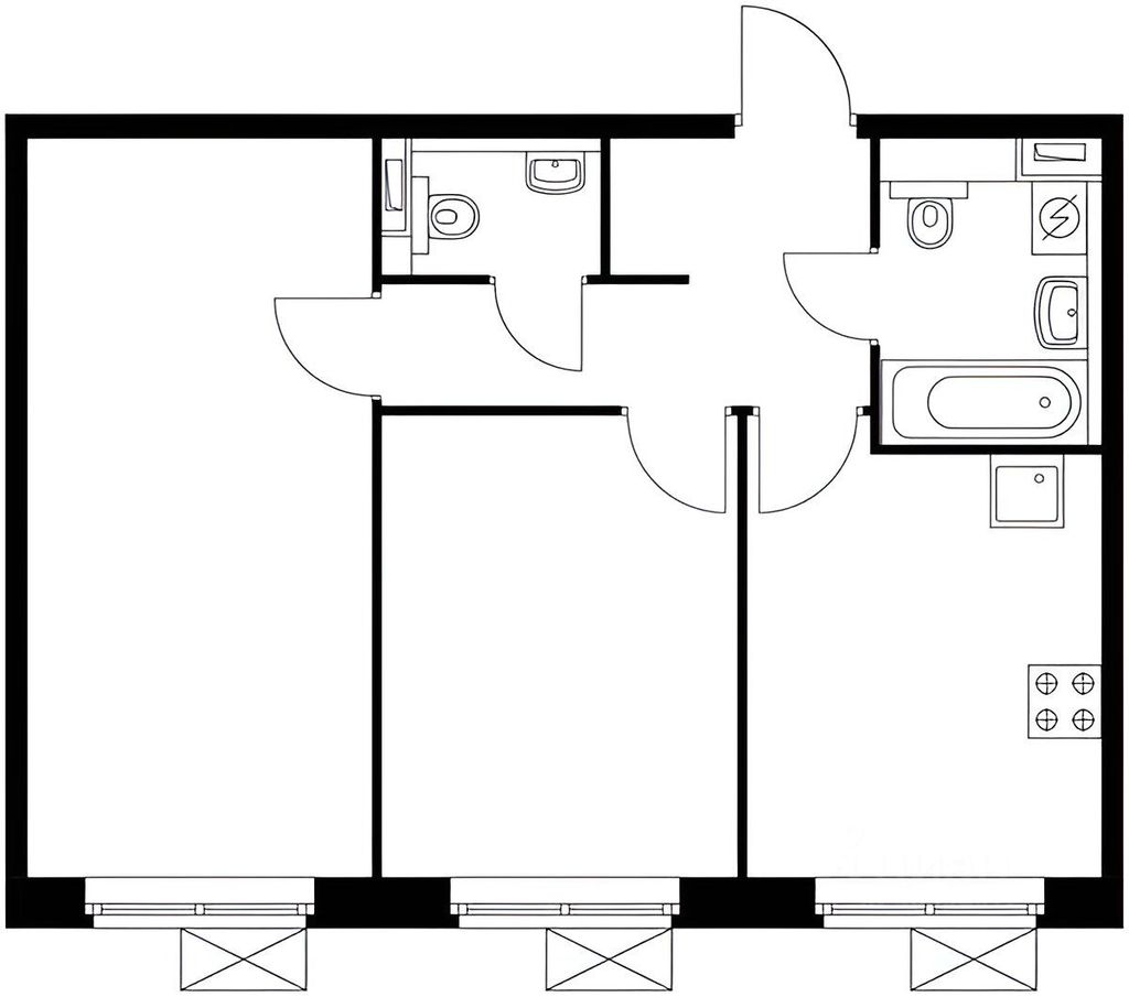 m. Kotelniki: Apartment, 2-rooms