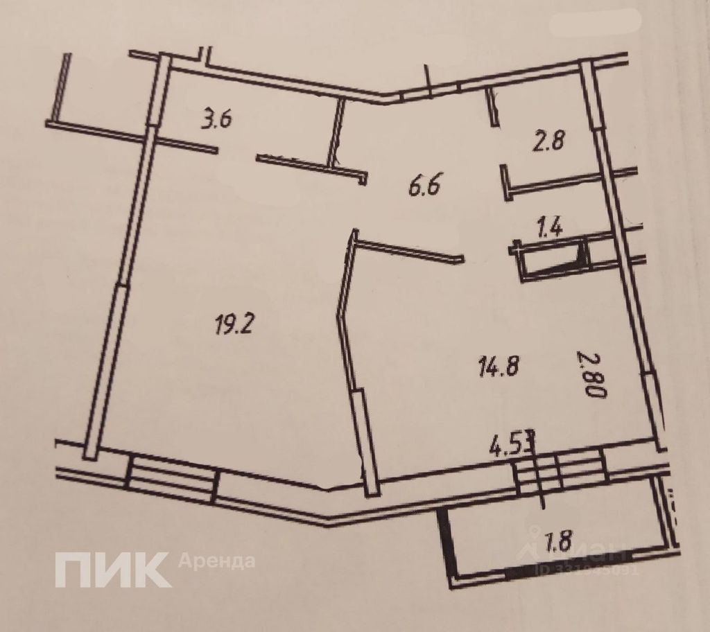 m. Molzhaninovo: Apartment, 1-rooms