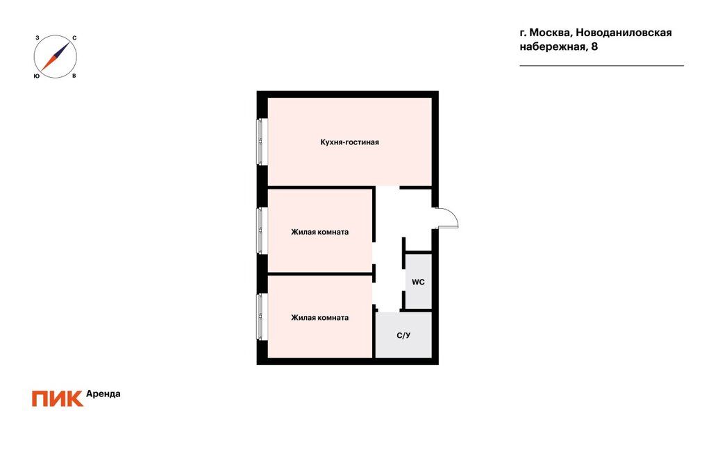 m. Verkhnie Kotly: Apartment, 2-rooms