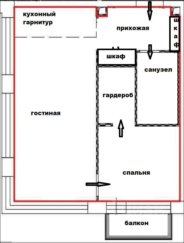 m. Tekhnopark: Apartment, 2-rooms