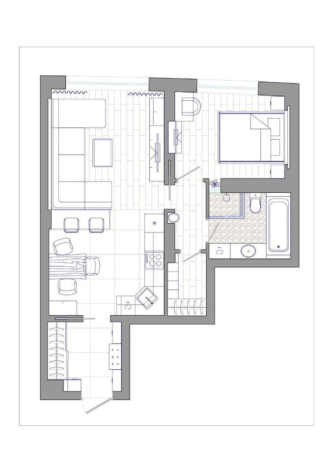 m. Novye Cheremushki: Apartment, 2-rooms
