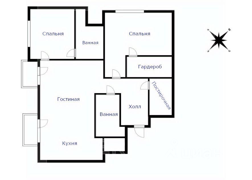 m. Delovoy tsentr (Vystavochnaya): Apartment, 3-rooms