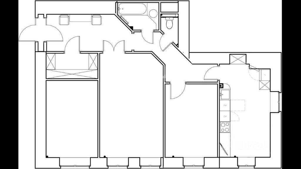 m. Chekhovskaya: Apartment, 3-rooms