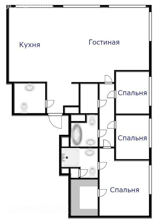 m. Mendeleevskaya: Apartment, 4-rooms