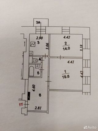 m. Chkalovskaya: Apartment, 2-rooms