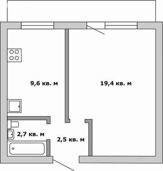 m. Lukhmanovskaya: Apartment, 1-rooms
