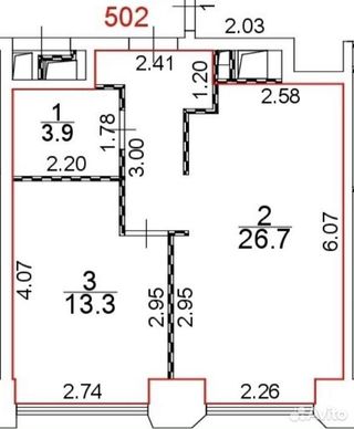 m. Petrovsko-Razumovskaya: Apartment, 2-rooms