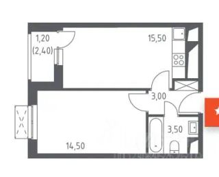 m. Strogino: Apartment, 1-rooms