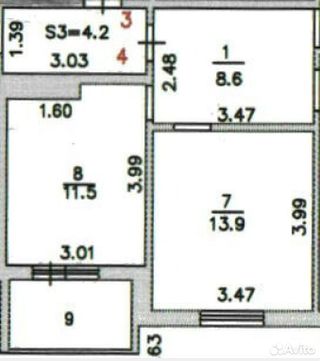 m. Podolsk: Apartment, 3-rooms