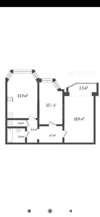 m. Myakinino: Apartment, 2-rooms
