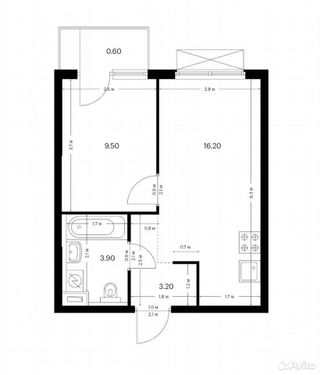m. Okruzhnaya: Apartment, 1-rooms