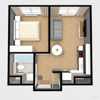 m. Maryina Roscha: Apartment, 1-rooms