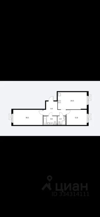 m. Opalikha: Apartment, 2-rooms