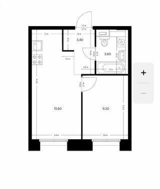 m. Okruzhnaya: Apartment, 1-rooms