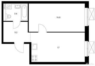 m. Molodezhnaya: Apartment, 1-rooms