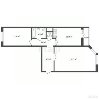 m. Dolgoprudnaya: Apartment, 2-rooms