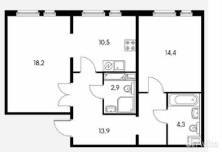 m. Medvedkovo: Apartment, 2-rooms