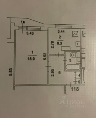 m. Khoroshevskaya: Apartment, 1-rooms