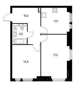 m. Mitino: Apartment, 2-rooms