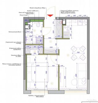 m. ZIL: Apartment, 1-rooms