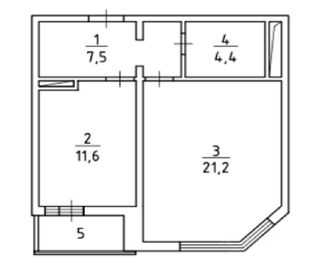 m. Dolgoprudnaya: Apartment, 1-rooms