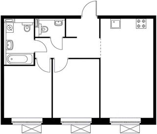 m. Lukhmanovskaya: Apartment, 2-rooms