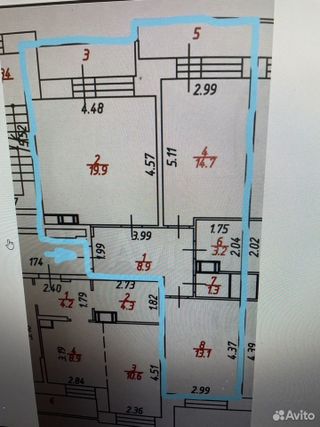 m. Nekrasovka: Apartment, 2-rooms