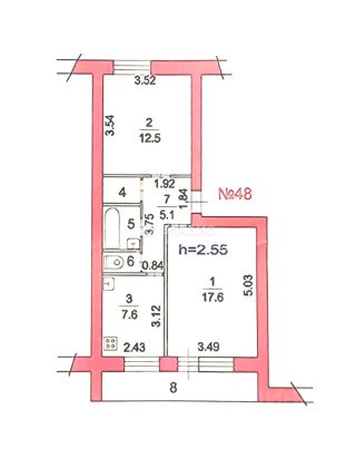 m. Malakhovka: Apartment, 2-rooms