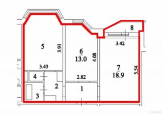 m. Zheleznodorozhnaya: Apartment, 2-rooms