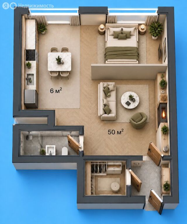 m. Shabolovskaya: Apartment, 1-rooms