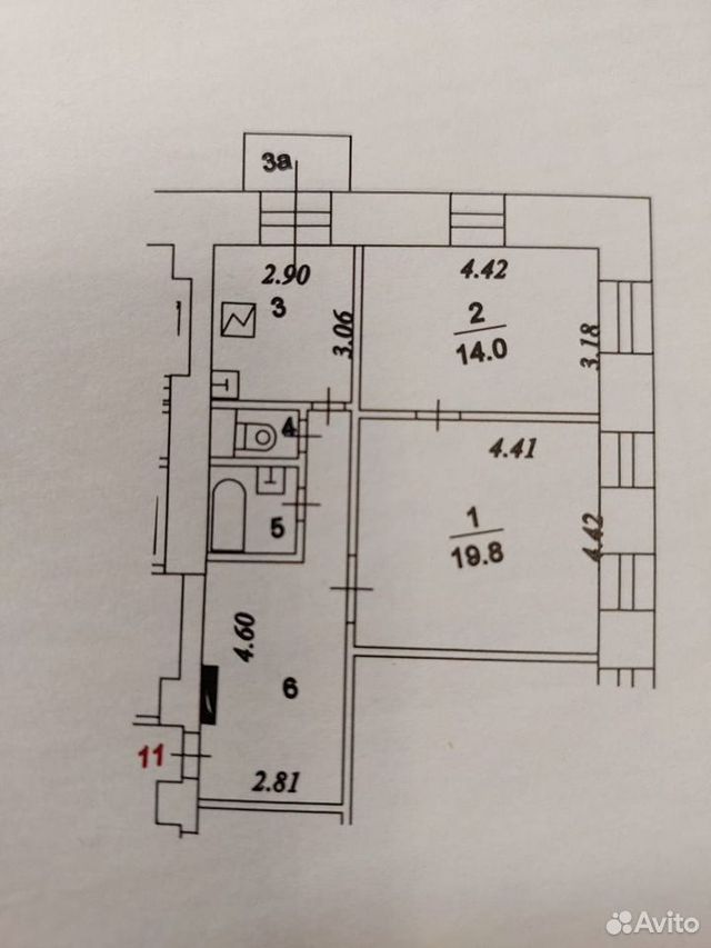 m. Chkalovskaya: Apartment, 2-rooms