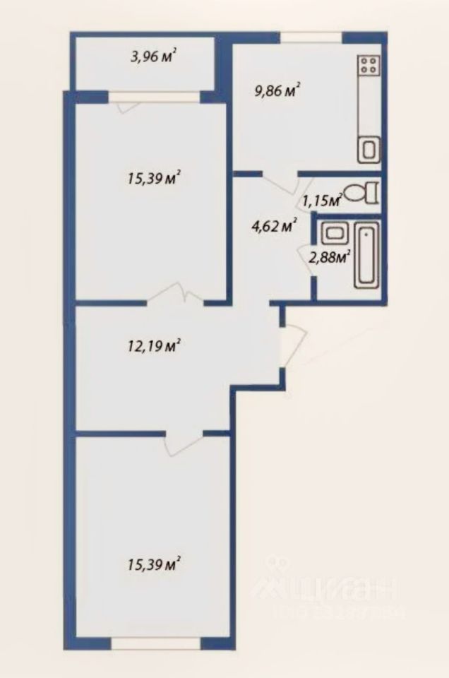 m. Malakhovka: Apartment, 2-rooms