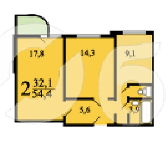 m. Planernaya: Apartment, 2-rooms
