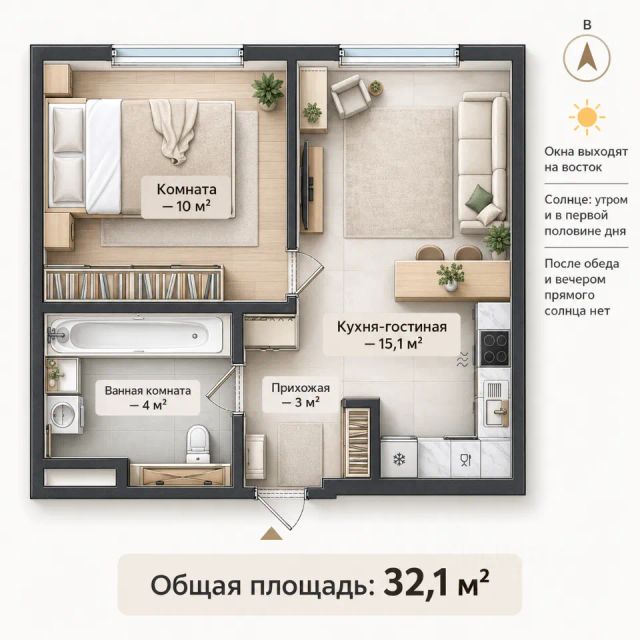 m. Butyrskaya : Apartment, 1-rooms