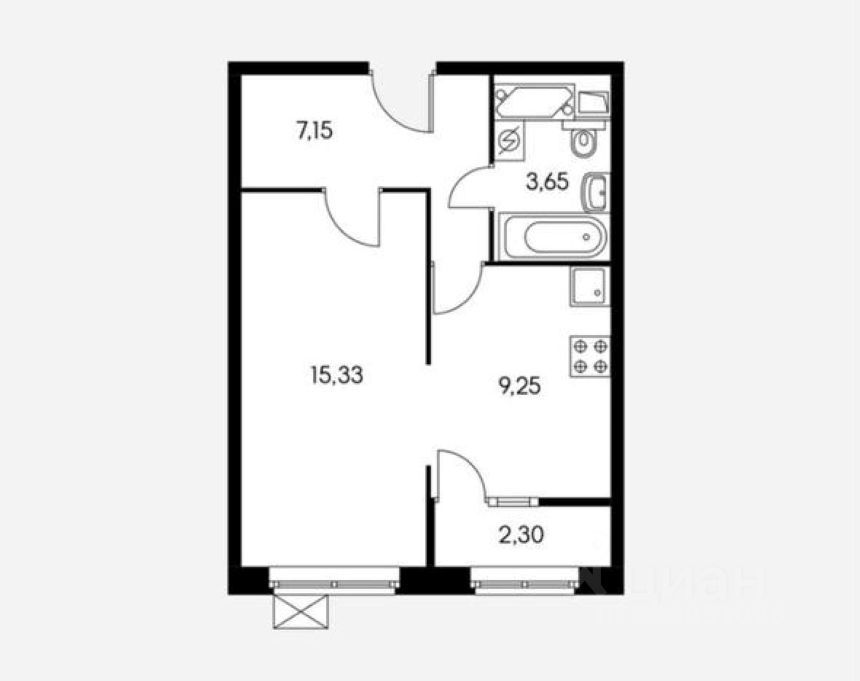 m. Lukhmanovskaya: Apartment, 1-rooms