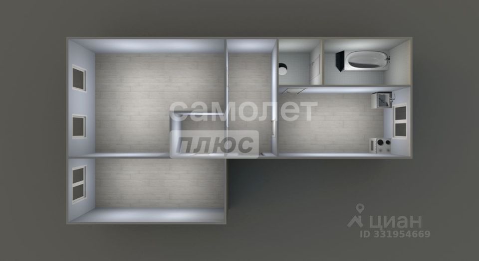 m. Podolsk: Apartment, 2-rooms