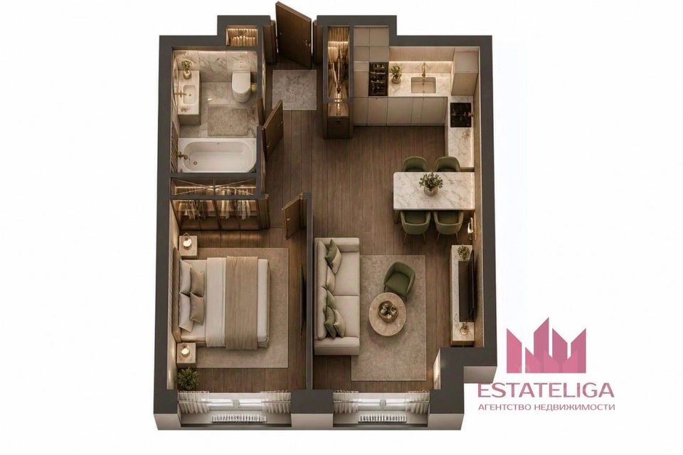 m. Terekhovo: Apartment, 2-rooms