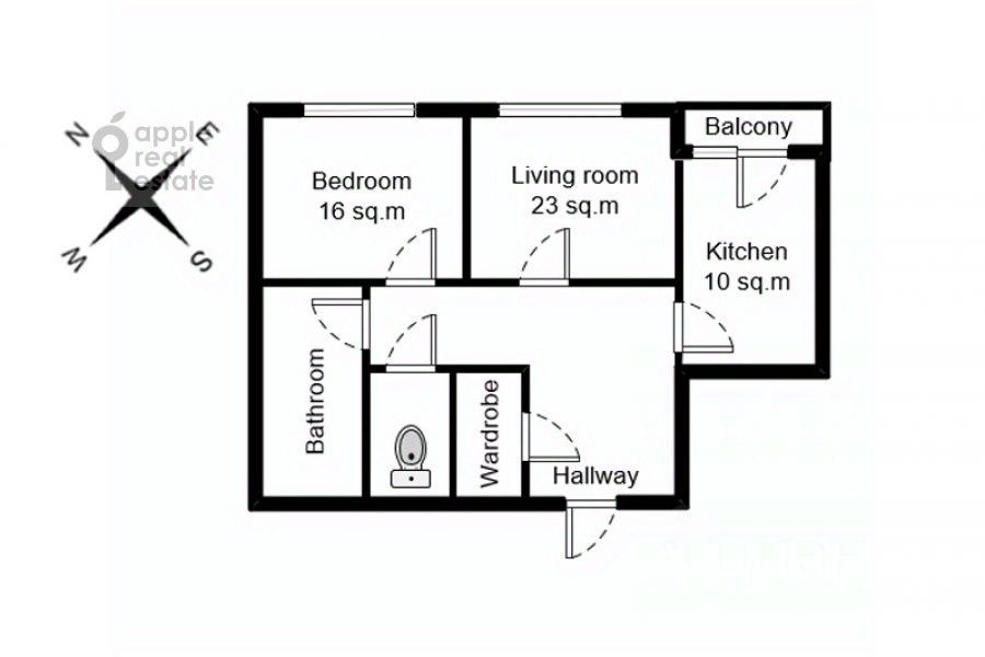 m. Krestyanskaya zastava: Apartment, 2-rooms