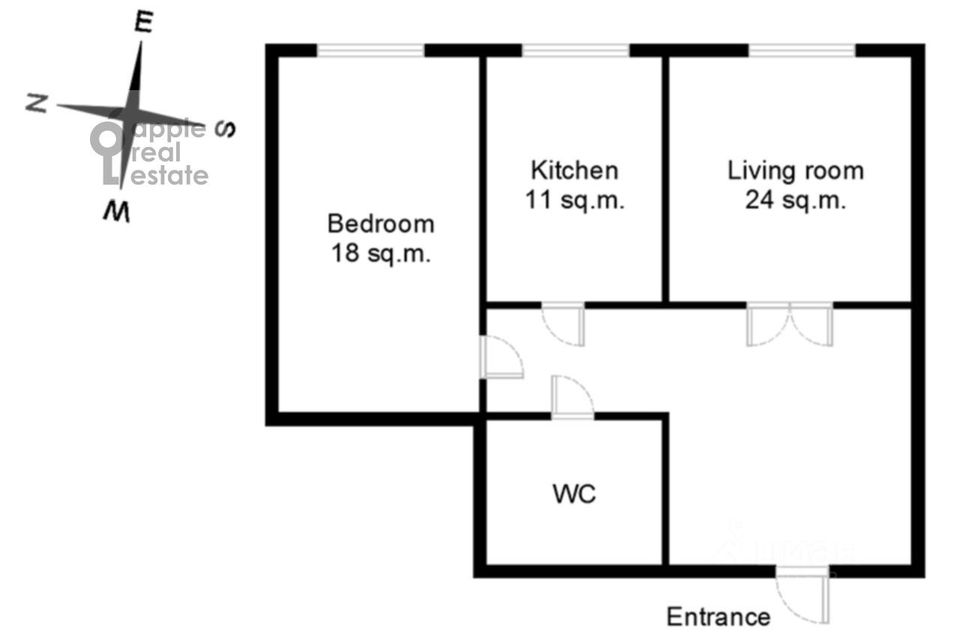 m. Tsvetnoy bulvar: Apartment, 2-rooms